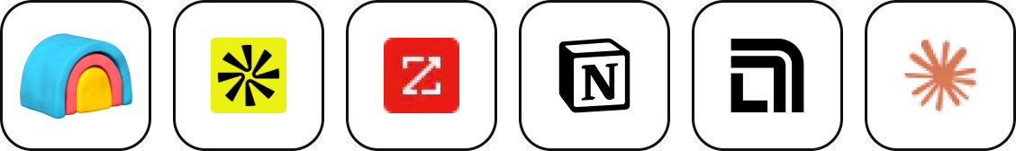 Clay, Apollo, ZoomInfo, Notion, Linear and Claude